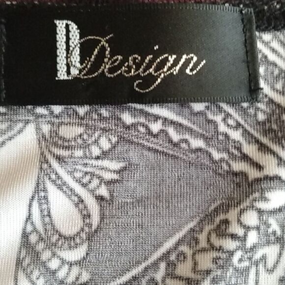 D-Design black and white paisley blouse - Picture 7 of 10